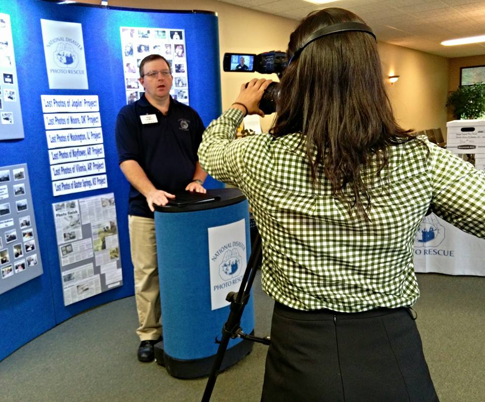 Thad Beeler, Director of NDPR addressing media during a photo event.